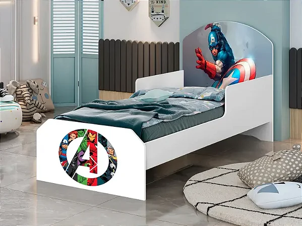 Cama Infantil Capitão América - Basoto Brasil