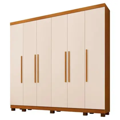 Guarda Roupa Atlanta 6 Portas 6 Gavetas - Benetil Móveis