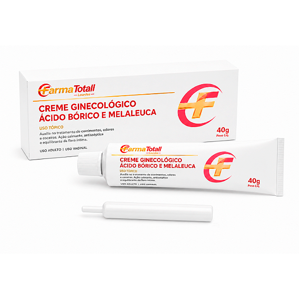 Creme Ginecológico - Ácido Bórico + Óleo De Melaleuca Com 40g