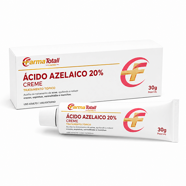 Ácido Azelaico 20% Creme 30g - Controle da acne, oleosidade e manchas
