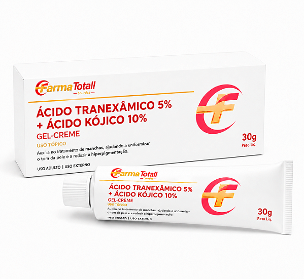 Ácido Tranexâmico 5% + Ácido Kójico 10% - Gel Creme 30g