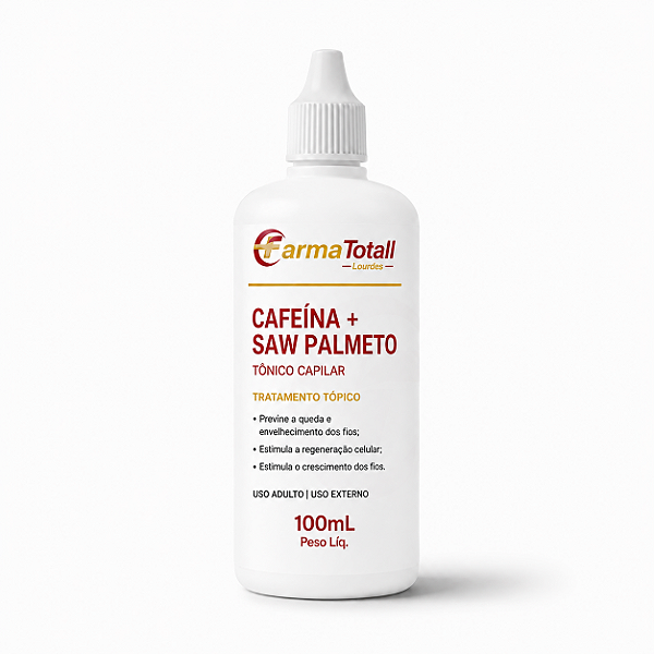 Tônico Capilar Saw Palmetto + Cafeína Com 100ml