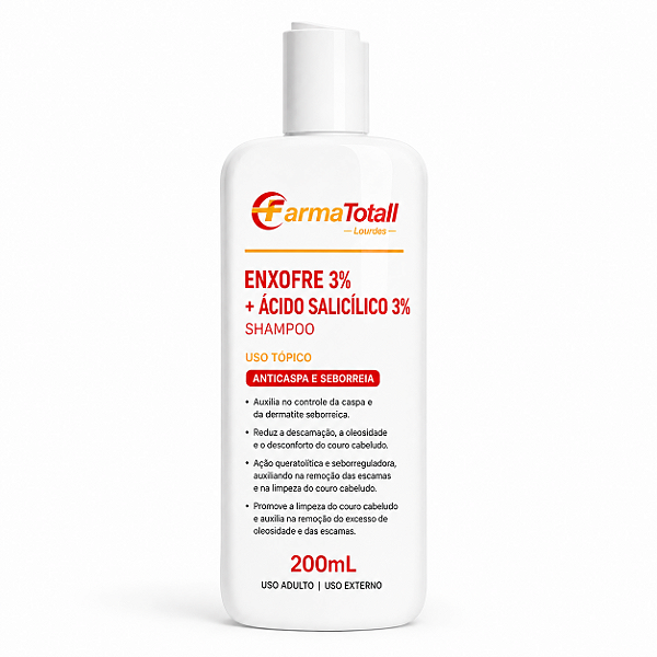 Shampoo Enxofre 3% + Ácido Salicílico 3% 200ml