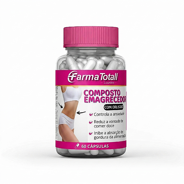 COMPOSTO EMAGRECEDOR COM ORLISTAT - 60 CÁPSULAS