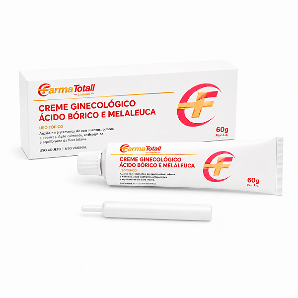 Creme Ginecológico - Ácido Bórico + Óleo De Melaleuca Com 60g