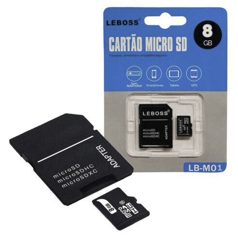 Cartão de memória 8gb micro sd - Lebross (LB-M01)