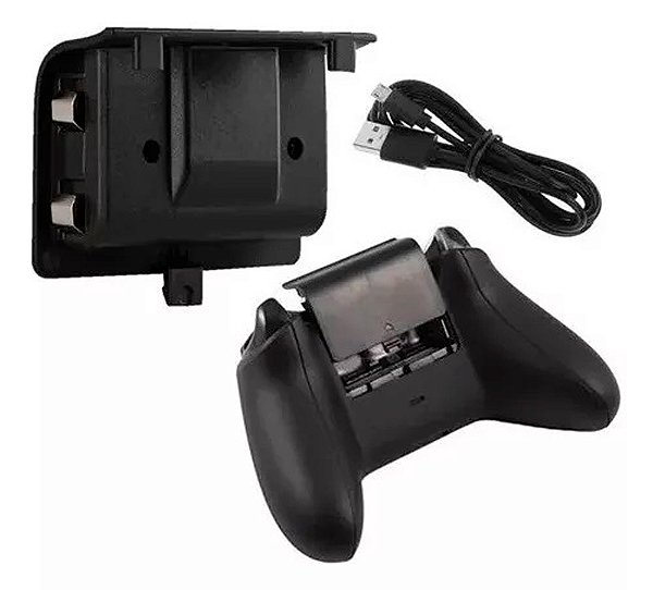 Kit com 02 baterias e cabo carregador para controle Xbox One charge