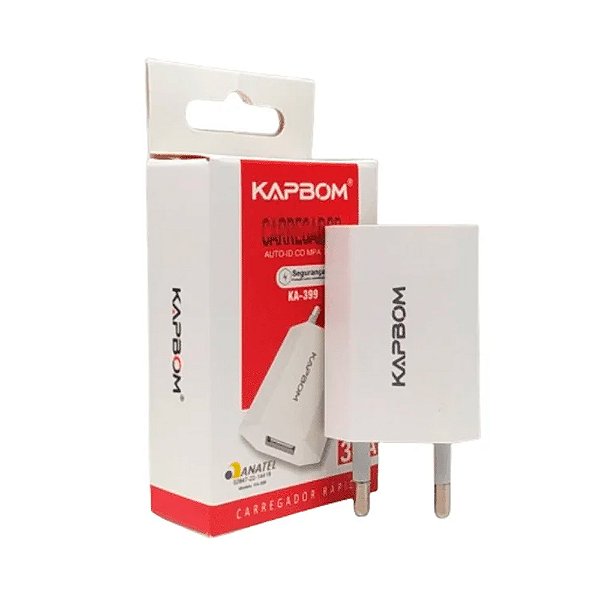 Carregador de celular universal USB 3.1A KAPBOM (KA-399)
