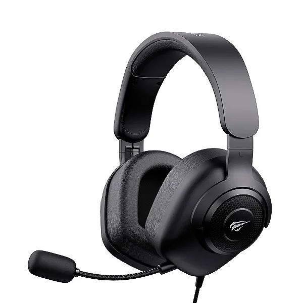 Headset gamer HAVIT microfone removível preto (H2230U)