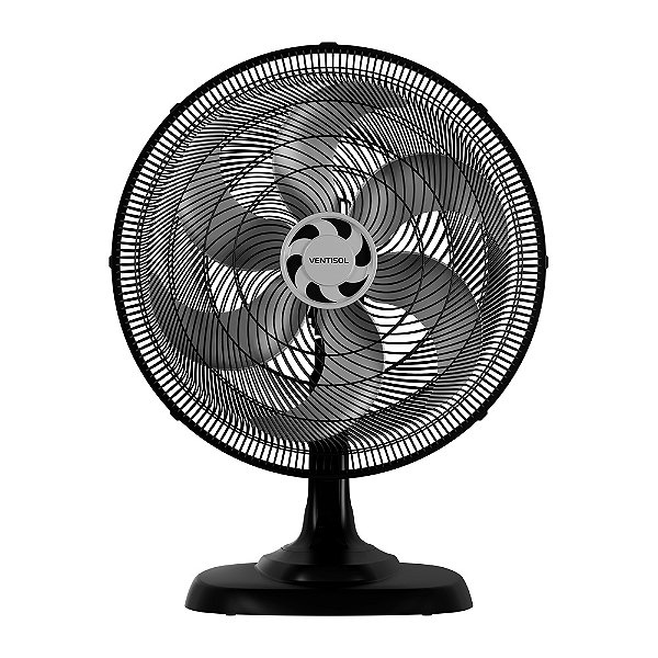 Ventilador de mesa Ventisol turbo 6 preto (50cm - 127v)