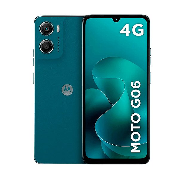 Smartphone Moto G06, 128 GB, 4 GB + 4 GB RAM Boost, Azul