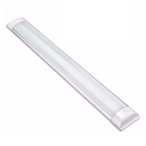 Luminária sobrepor slim LED 40W 120cm tubular branca