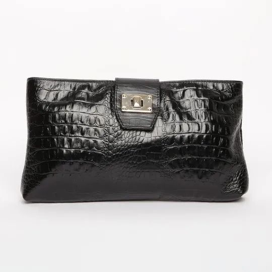 CLUTCH FEMININA EM COURO