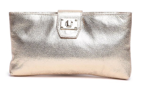 CLUTCH FEMININA EM COURO