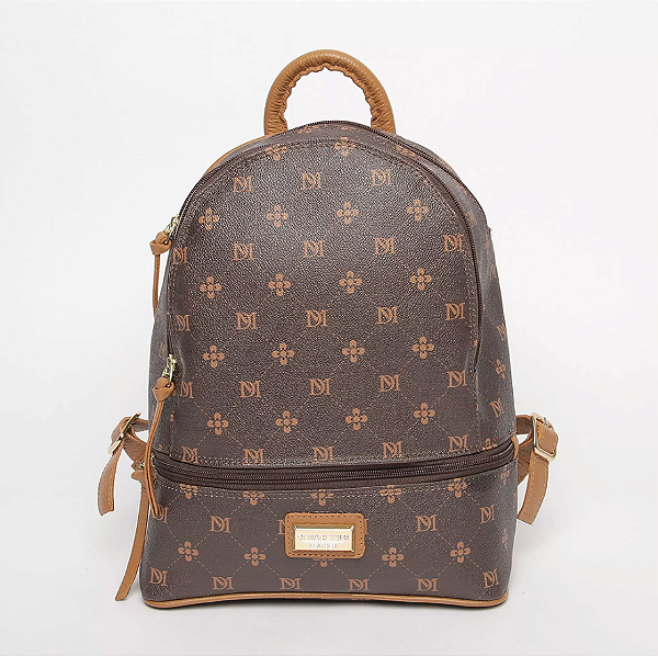 MOCHILA FEMININA EM MONOGRAMA