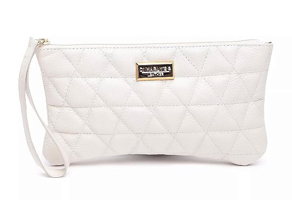 CLUTCH FEMININA EM COURO