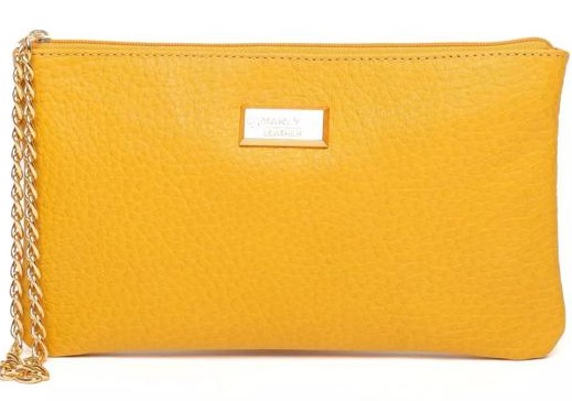 CLUTCH FEMININA EM COURO