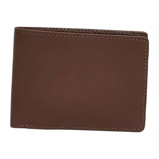 CARTEIRA UNISEX EM COURO