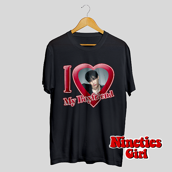 Camiseta - I Love My Boyfriend Bang Chan Stray Kids *Dominate*