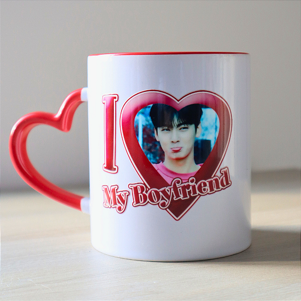 Caneca I love My Boyfriend: Cha Eun-woo
