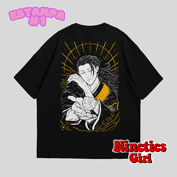 Camiseta Oversized Geto – Jujutsu Kaisen