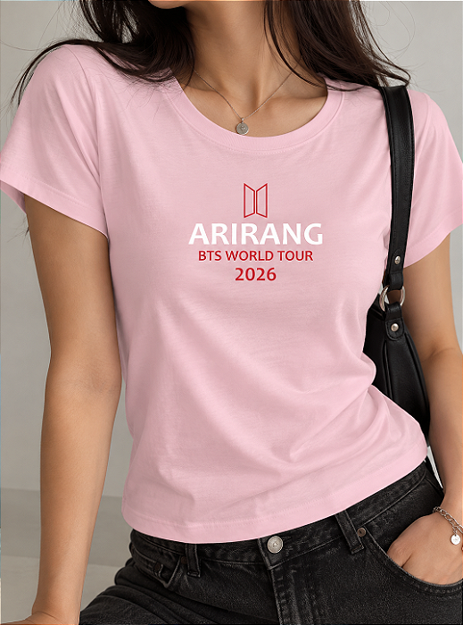Camiseta Baby Look BTS no Brasil