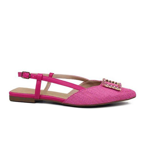 SAPATILHA SLINGBACK BICO FINO ROSA