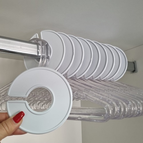 Separador de Roupas para Arara Liso Branco (10 peças)