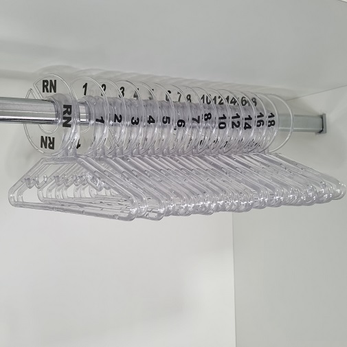 Separador de Roupas para Arara nº Infantil Transparente (15 peças)