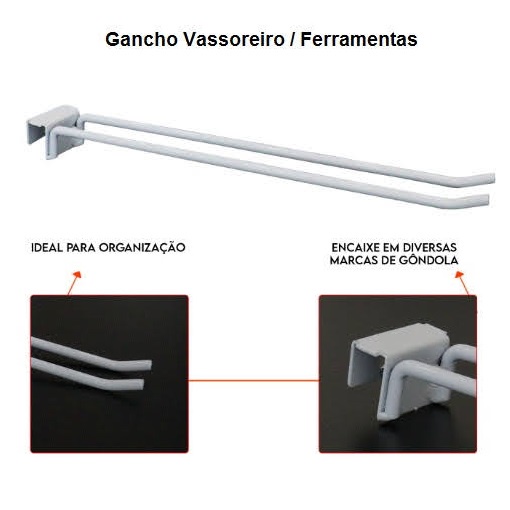 Gancho vassoureiro / ferramentas (10 und)