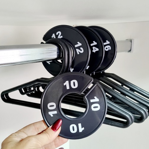 Separador de Roupas para Arara nº Infantil Preto (4 peças)