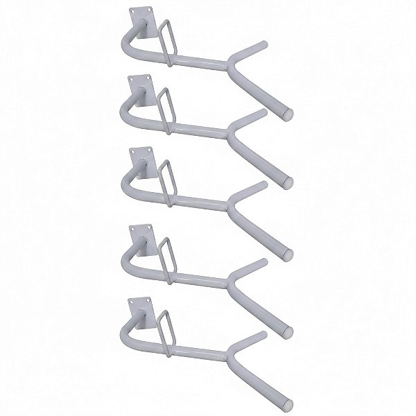 Suporte Porta Capacete Modelo Lateral para Parede kit 5