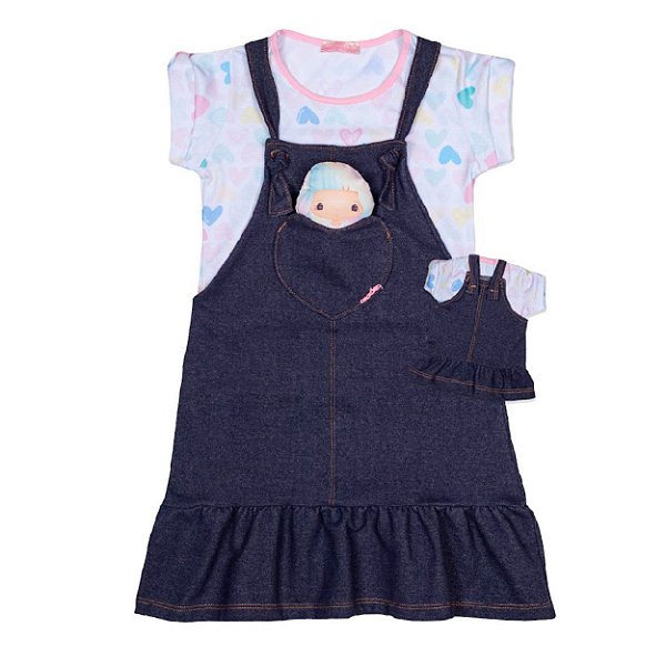 Jardineira Salopete Infantil Marthiê tam 8