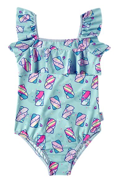 Maiô Infantil TipTop Marshmellow - tam 4 e 6