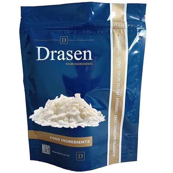 Coco Em Flocos Branco Sem Açúcar - Drasen Food
