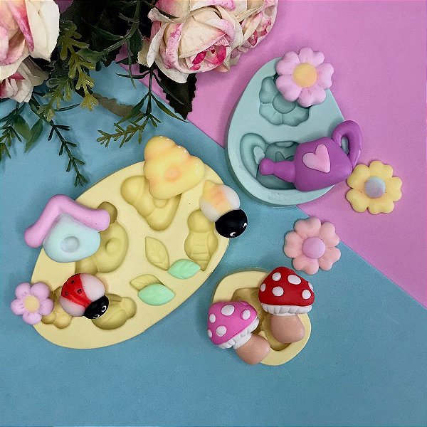 Kit de Moldes do Jardim 3 Peças MOLKIT002