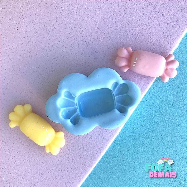 Molde de Silicone Bala Quadrada Molde para Biscuit Molde para Confeitaria mol0120