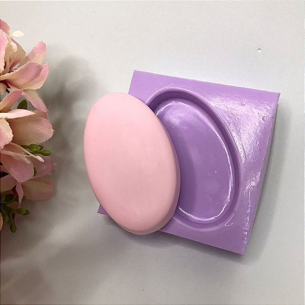 Molde de Silicone Base Básica para Lembrancinha Oval Biscuit