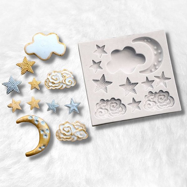 Molde de Silicone Coisas do Céu Biscuit Confeitaria MOL064
