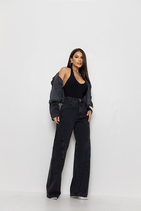 CALÇA CARGO BLACK VINTAGE