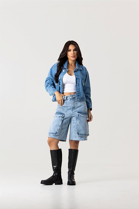 JORTS CARGO DENIM