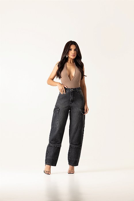 CALÇA CARGO BLACK VINTAGE