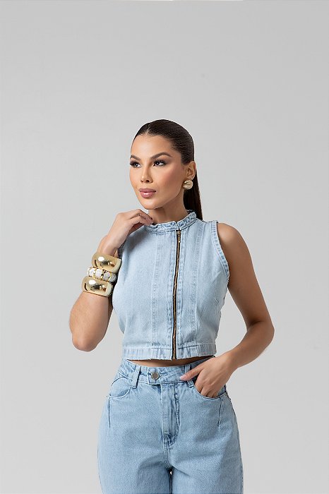 CROPPED DENIM CLEAN