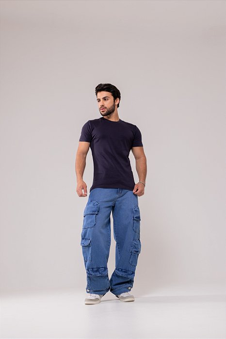 CALÇA CARGO MÚLTIPLOS BOLSOS