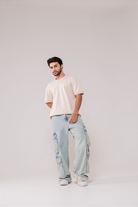 CALÇA CARGO MÚLTIPLOS BOLSOS