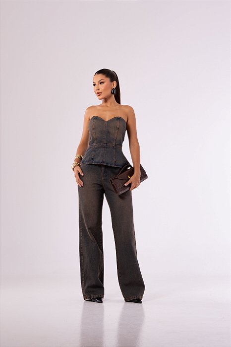 CALÇA PANTALONA BROW DENIM