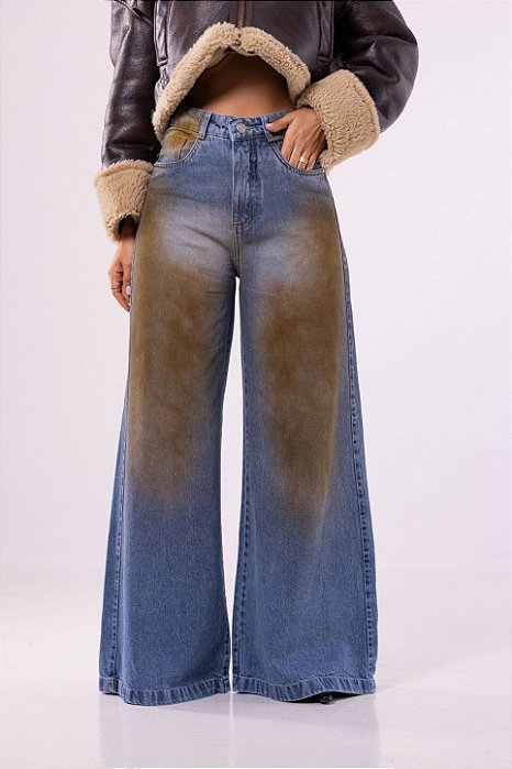 CALÇA PANTALONA AMPLA