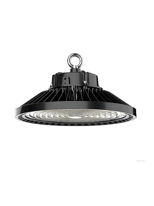 Luminária Led Ufo 100w Industrial High Bay Preto para Galpão