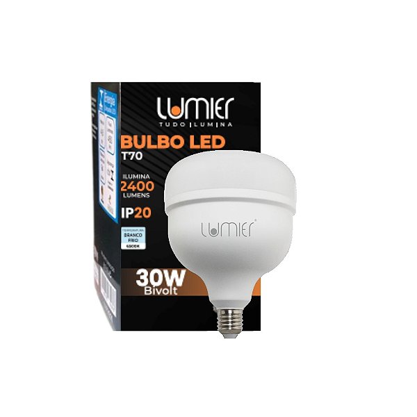 Lâmpada Bulbo LED T120 E27 LED 40W 3200LM 6500K IP20