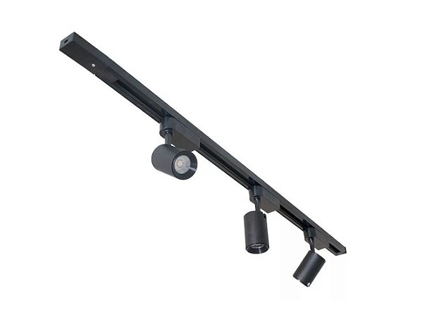 Kit Trilho Eletrificado De 1m + 3 Super Spots Led 12w